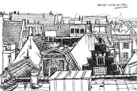 Rooftop Sketch Of Amsterdam From My Hotel Window Sketches Amsterdam Rooftop