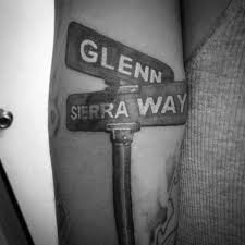 Thank you for visiting our personalized street signs website. 30 Street Sign Tattoo Ideas For Men Navigational Designs