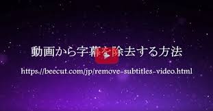 2021年 動画に表示されている字幕を消す方法top5