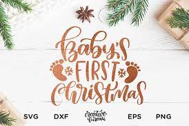Download Baby S First Christmas Svg Dxf First Christmas Svg Dxf 323010 Svgs Design Bundles