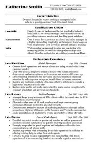 Hospitality Resume Sample Hire Me 101