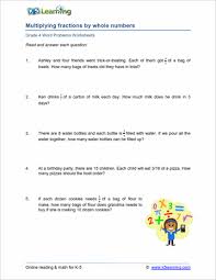 4th Grade Word Problem Worksheets Printable K5 Learning In 2020 Word Problem Worksheets Fraction Word Problems Multiplication Word Problems