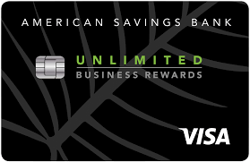 2% cash back on every purchase — 1% when you make it and 1% when you pay it off. Business 2 Unlimited Cash Back Card American Savings Bank Hawaii