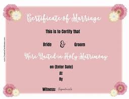 Pick the design that best reflects your wedding style. Free Marriage Certificate Template Customize Online Then Print