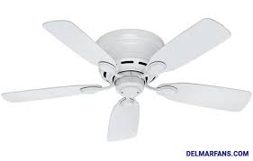 What are the shipping options for white ceiling fans? Best Low Profile Ceiling Fans Huggers Flush Mount From Top Rated Brands Delmarfans Com