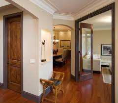 Mixing Painted Wood With Stained Restyling Home By Kelly Stained Wood Trim White Baseboards Stained Trim