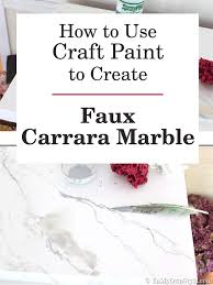 Decorative and architectural uses include wall cladding, flooring, sculptures and plinths, stairs, sidewalks, fireplaces and sinks. Faux Carrara Marble Painting Technique Fo Makeover Furniture Inmyownstyle Com