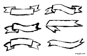 Download Banner Ribbon Png Black And White Png Gif Base Ribbon Png Vintage Ribbon Banner Banner Clip Art