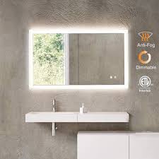 Here are some things to note while purchasing a bathroom mirror. Hardwired Led Lighted Bathroom Mirror Overstock 31662886