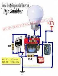 Inverter merupakan suatu rangkaian elektronika yang ber. Skema Joule Thief 3 7v To 220v Ac Led Light Joule Thief Electronic Circuit Design Electronics Projects Diy