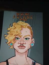 long time no post. did an #Arcane style study featuring my OC Brooklyn.  #artist #realartist #painting