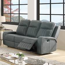 The legs are made of premium iron, and the sofa bed is tested before sales for safety, stability, durability, and comfort. Generation Trade Sofas Renegade 682040 Reclining Sofa Grey Reclining From Comfy Furniture