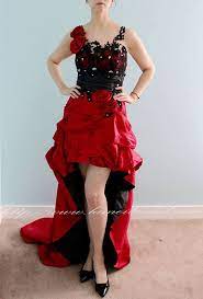 Red And Black Gothic Wedding Dress From Lamei Bridal This Sensational Creation Was Custo Black Wedding Dress Gothic Princess Wedding Gown Gothic Wedding Dress