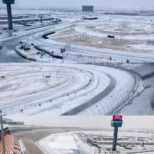 ROVAL -> SNOWVAL. Pics of Charlotte Motor Speedway during the snowstorm via  Christian Espinoza.