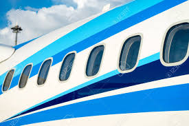 Airplane Windows In Passenger Aircraft With Outside View Stock Photo Picture And Royalty Free Image Image 95549739