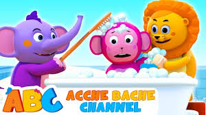 Watch your favorite song by clicking a title below: Bath Song In Hindi Morning Routine à¤¬à¤š à¤š à¤• à¤² à¤ Abc Hindi 3d Hindi Rhymes For Children Youtube