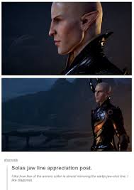 Solas jawline appreciation. | Dragon age inquisition solas, Dragon ...