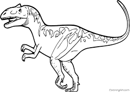 The hybrid was created by combining the genetic traits of multiple species. Allosaurus Coloring Pages Coloringall