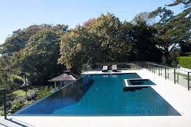 Flush Edge Pool Tranquility Pools Infinity Pool Backyard Inground Pool Landscaping Backyard Pool Designs