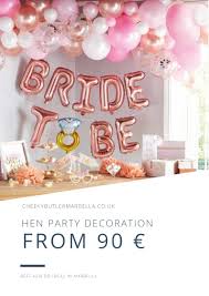 Your hen weekend deserves better. Marbella Hen Party Decorations Cheeky Butler Marbella Butler In The Buff Marbella