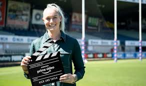 She was born in australia. Screentime Making Tayla Harris Aflw Documentary For Amazon Prime