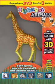 Educational preschool learning abc card with animal and letter cartoon vector. Best Buy Alphabet Animals Dvd Adventure Pack With 3 D Animal Puzzle Dvd