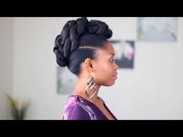 Coiffure mariée afro coiffure de mariée avec couronne de fleurs. Coiffure Cheveux Crepus Rolled Up Twist Youtube