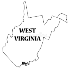 Write the name of the capital next to the star. West Virginia State And Date Stock Illustration Illustration Of America Province 88986275