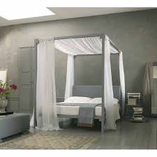 Himmelbett Cesario Leder Grau Himmelbett Himmelbetten Bett