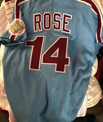 Please note, the jersey has some scratches and stains on the fabric. Pete Rose Jersey Phillies The Y Guide