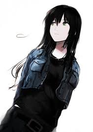 Black lights long hair gothic red eyes necklaces crowns gothic dress angel wings anime girls silver hair black nail polish looking away. Pin On Photo