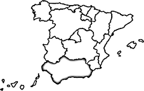 Mapa De Andalucia Para Colorear
