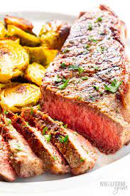How To Cook New York Strip Steak In The Oven - Wholesome Yum