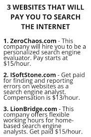3 Websites That Will Pay You To Search The Internet Earn Money From Home Legit Work From Home How To Get Money