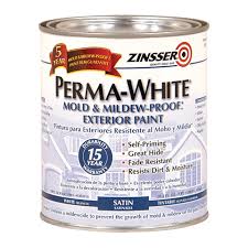 Zinsser Perma White Mold Mildew Proof Exterior Paint