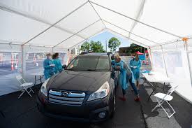 Downtown Covid 19 Drive Through Testing Station Opens With Aim To Test 2 400 Free Read Port City Daily