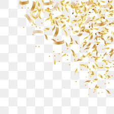 Falling Shiny Golden Confetti Isolated On Transparent Background Bright Festive Tinsel Of Gold Color Confetti Background Isolated Png And Vector With Transpa Banner Background Images Confetti Background Graphic Design Background Templates