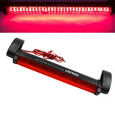 red 24 led vehicle car rear brake light source external lights auto fog stop tail rear brake warning light 12v high car lights warning lights external lighting