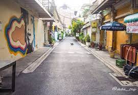 タイ バンコク街歩き レトロな街並みが残る ジャルンクルン通り を歩こう 街並み 建築パース 街歩き