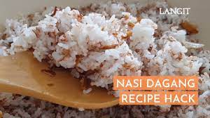 Nasi dagang means trader's rice in malay. Nasi Dagang Recipe Hack With Beras Sia Red Rice Youtube