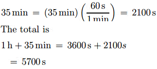 Seconds or hour the si base unit for time is the second. How Many Seconds Are There In A One Hour And Thirty Five Minutes And B One Day Sarthaks Econnect Largest Online Education Community