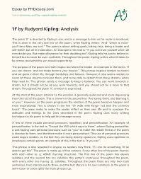 Then type title of your paper in the header flush left using all capital letters. If By Rudyard Kipling Analysis Phdessay Com