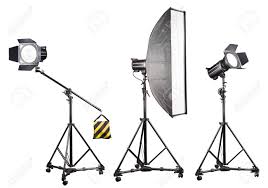 Studio Lighting Stands With Flash And Softbox Isolated On The Stock Photo Picture And Royalty Free Image Image 149915932