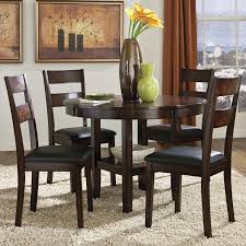 At Home Pendwood 5 Piece Round Top Dining Set Nebraska Furniture Mart In 2020 Ladder Back Dining Chairs Dining Room Sets Furniture
