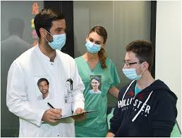 Portrait photos were placed in transparent self-adhesive sleeves and...