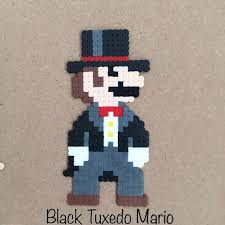 Some 8 Bit Versions Of Costumes As Seen In Super Mario Odyssey For Nintendo Switch Made With Artkal Fusebeads Pe Perler Bead Mario Perler Bead Art Perler Art
