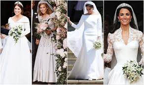 Princess Beatrice Wedding Dress V Princess Eugenie Kate Middleton Meghan Markle Express Co Uk