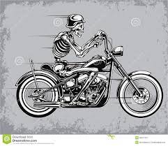 Skeleton Riding Motorcycle Vector Illustration Motorcycle Drawing Motorcycle Illustration Motorcycle Art