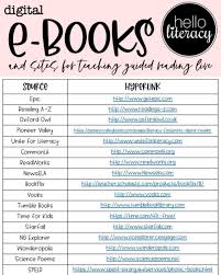 Jen Jones Hello Literacy S Instagram Photo Hyperlinked List Of Digital Readers E Books Y All It S In 2020 Hello Literacy Literacy Informational Writing
