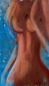 Art posters, art prints, canvas prints and hd metal prints will make a statement in any space. Female Nude Original Oil Painting On Canvas Ready To Hang Woman Body Blue Dream Painting By Halyna Kirichenko Saatchi Art